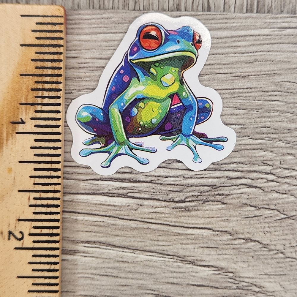 10/$10 Stickers Psychedelic Frogs Frog Sticker